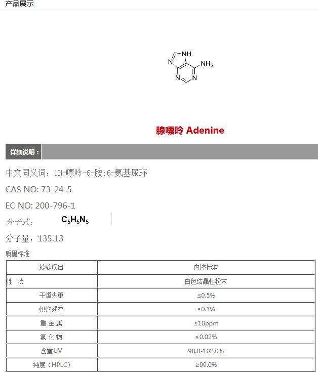腺嘌呤 Adenine