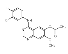 4-(3-氯-4-氟苯氨基)-7-甲氧基喹唑啉-6-醋酸盐