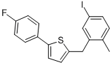 2-(4-氟苯基)-5-[(5-碘-2-甲基苯基)甲基]噻吩