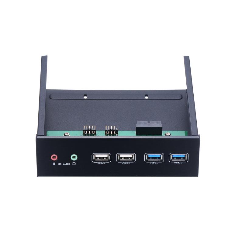 USB3.0前置光驱面板扩展支架 2xUSB3.0+2xUSB2. 0光驱位硬盘盒