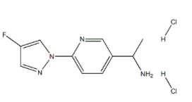 (S)-1-(6-(4-Fluoro-1H-pyrazol-1-yl)pyridin-3-yl)ethanamine dihydrochloride