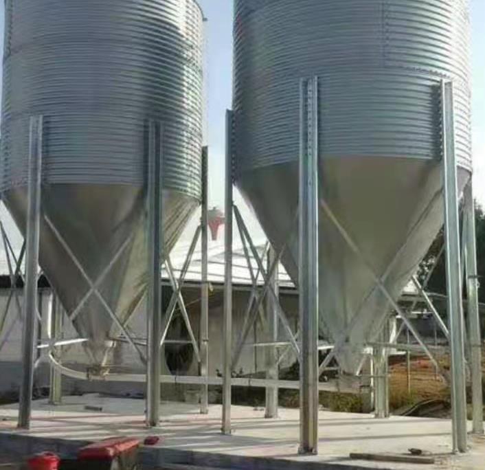 自动喂料线料塔波纹镀锌板料塔多种型号