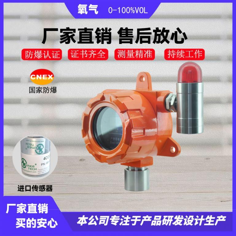 全量程固定式氧氣氣體檢測儀工業用濃度檢測