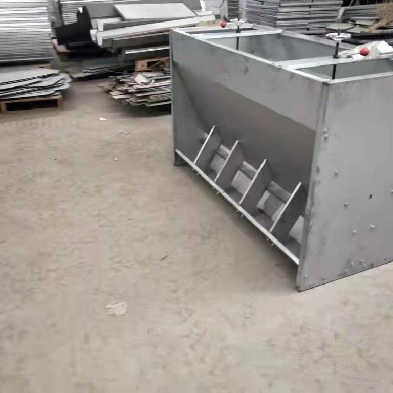 猪用不锈钢双面食槽单面食槽可调节养猪设备