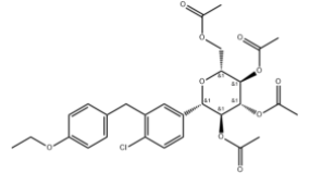 2-氯-5-(2,3,4,6-四-O-乙酰基-β-D-吡喃葡萄糖-1-基)-4'-乙氧基二苯甲烷