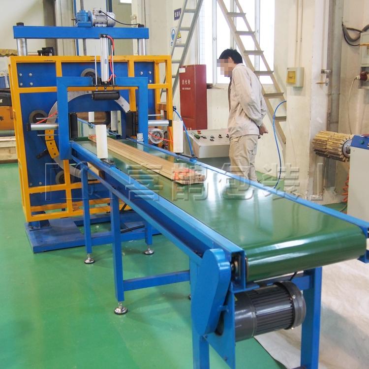 山东喜鹊铁管水平缠绕包装机 效率高 提升产品档次