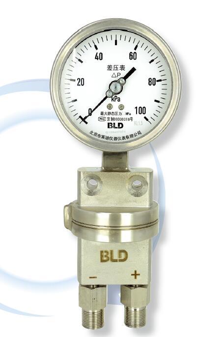 全不锈钢耐震差压表YCBFN-100.GK.531.K200.M20