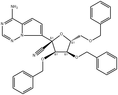 (2R,3R,4R,5R)-2-(4-氨基吡咯并[2,1-F][1,2,4]三嗪-7-基)-3,4-雙(芐氧基)-5-[(芐氧基)甲基]四氫呋喃-2-甲腈