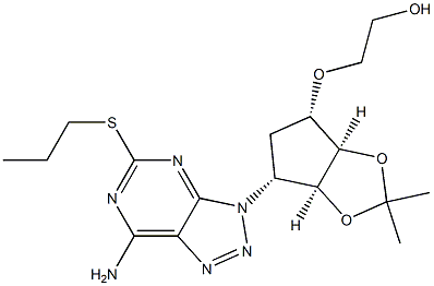 (1S,2S,3R,5S)-3-(7-氯-5-(丙硫基)-3H-[1,2,3]三唑并[4,5-D]嘧啶-3-基)-5-(2-羥基乙氧基)環(huán)戊烷-1,2-二醇