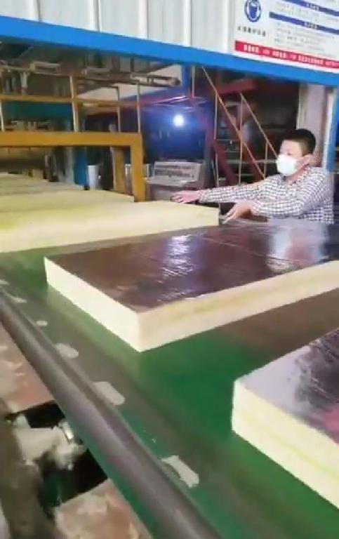 防排烟铝箔防火玻璃棉板保温吸音降噪