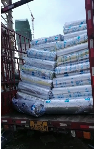 玻璃棉卷毡不易断裂用于中央空调风管