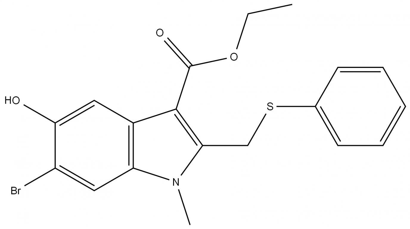 6-溴-5-羟基-1-甲基-2-(苯基硫甲基)吲哚-3-甲酸乙酯