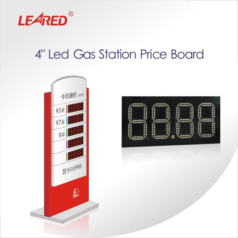 China China Manufacturer 4 inch remote control digital LED gas station price board/Screen - China Supplier