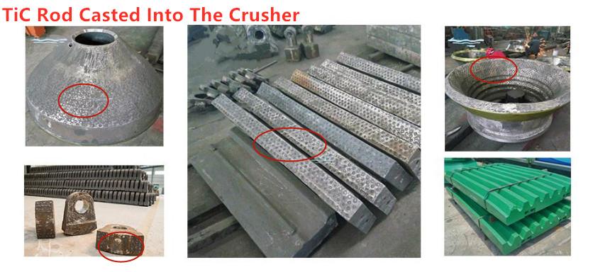 China Tic Rod Cermet Rods for Stone Machines Crusher Replacement Casting Foundry - China Supplier China Tic Rod Cermet Rods for Stone Machines Crusher Replacement Casting Foundry - China Supplier