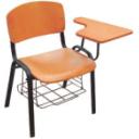 China Modern wood school chair with writing pad - China Supplier