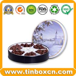 China Round Chocolate Tin Box for Metal Food Packaging, Tin Can - China Supplier