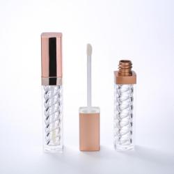 China Unique custom bronze plastic square lip gloss tube - China Supplier