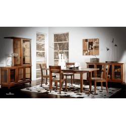 China American style wood dining table and chair combination - China Supplier