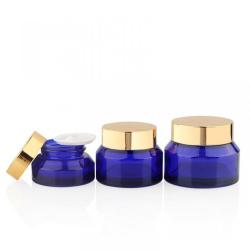 China Latest New Design Transparent Blue Facial Face Cream Bottle - China Supplier