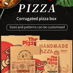 China Corrugated pizza box Sizes and patterns can be customised - China Supplier