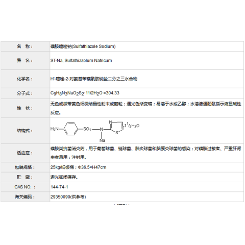 磺胺噻唑钠