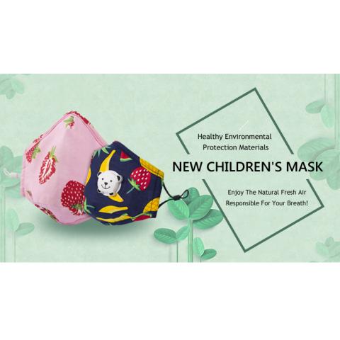 GLORSUN children printing washable cotton kids face mask factory