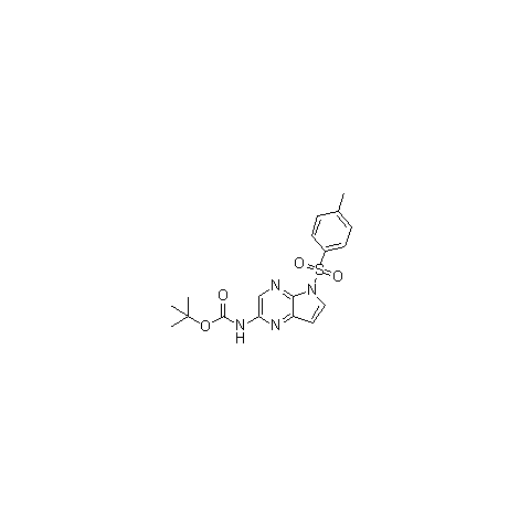 2-(Boc-amino)-5-tosyl-5H-pyrrolo[2,3-b]pyrazine