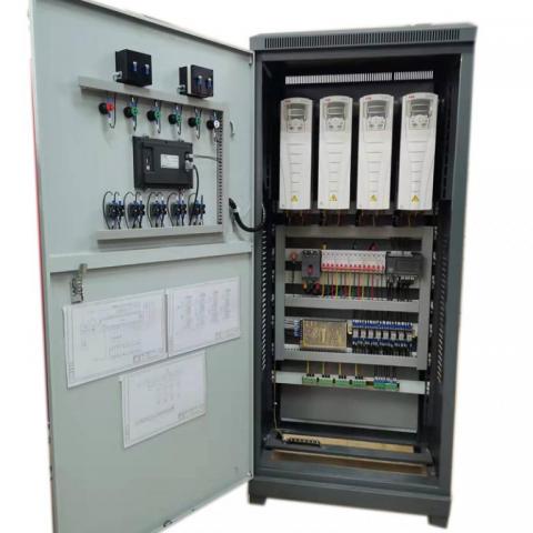 多变频恒压供水柜四变频配电箱PLC柜风机水泵控制柜