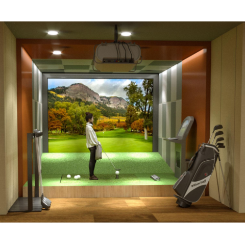 高尔夫模拟器喜糖游艺高尔夫球运动摩方室内高尔夫设备运动场馆