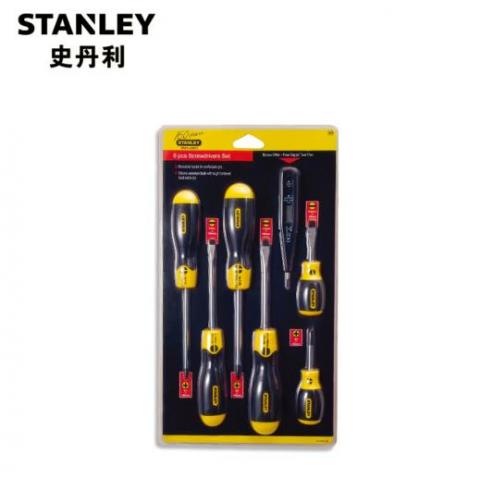 史丹利（Stanley）订制6件套胶柄螺丝批(附测电笔)92-002-23
