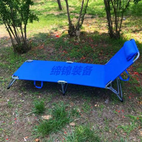 兵耀DJ-T058天蓝色旅行车（183CM）折叠床休闲床 蓝色轻便三折床