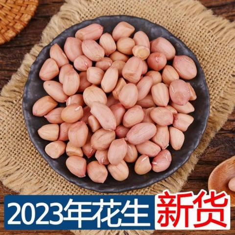 2023花生米生大颗粒白沙农家新鲜大粒商用生花生仁5斤