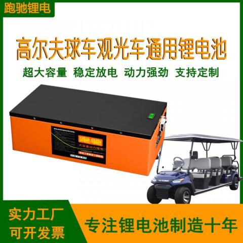 電動高爾夫球車專用三元鋰電池72V96V300Ah磷酸鐵鋰電池