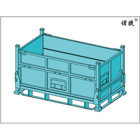 工业仓储可移动金属物料框