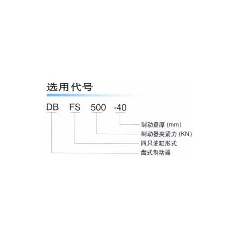 DBFS500-40(SPMP931)型盘式制动器