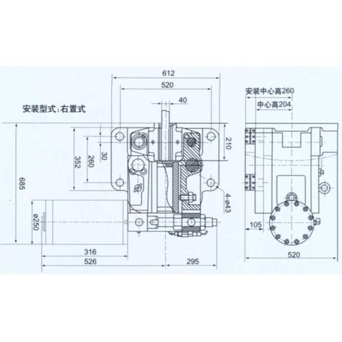95-02-400(SPMP95-01)型盤式低速制動器