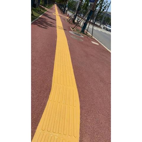 聚合物连续现浇金刚盲道铺装施工一米价格