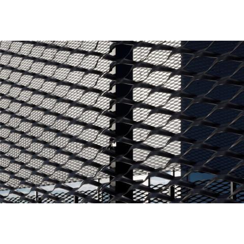 勾搭框铝拉网吊顶_菱形孔张拉网加工_金属扩张网定制