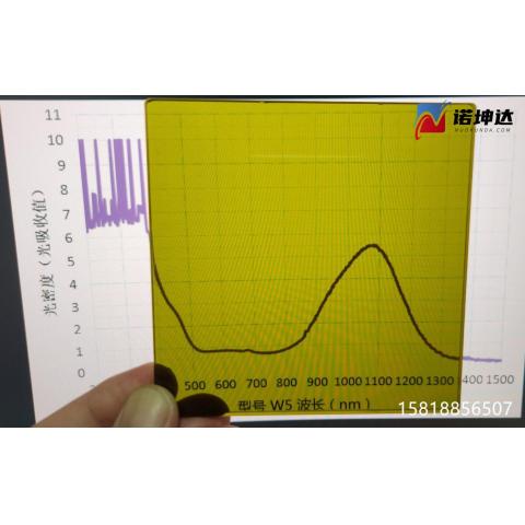 棕绿色激光防护窗口