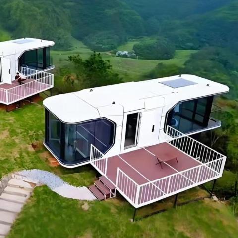 苹果舱太空舱集成别墅集成房设计制造施工售后一体化