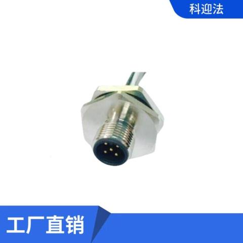 航空插座公母IP67M12防水UL连接器