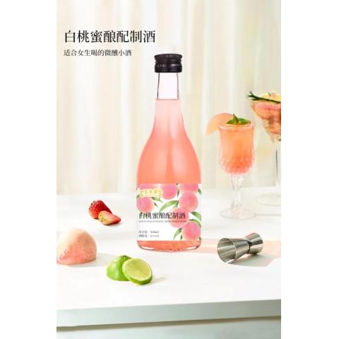 白桃蜜酿配制酒