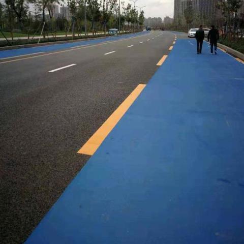 公交车专用道水性EAU彩色防滑路面