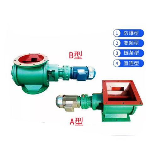 工业用方口圆口关风机直连电机卸料器星型分隔轮