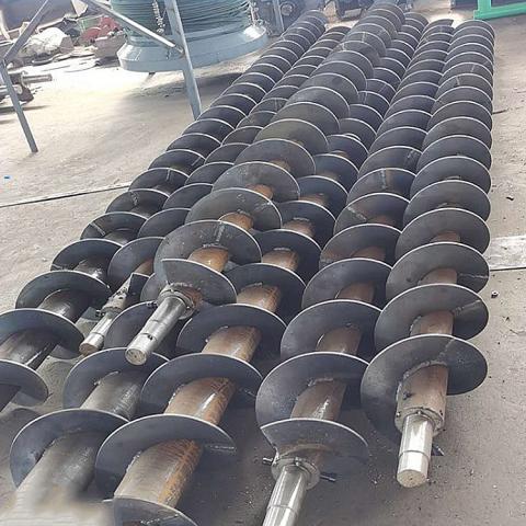污水处理配件蛟龙螺旋叶片304等厚加轴绞龙叶片左旋右旋
