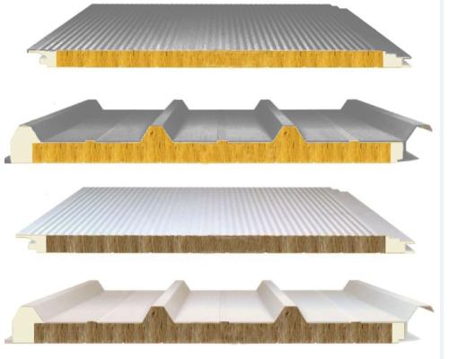 聚氨酯封边岩棉彩钢夹芯板
