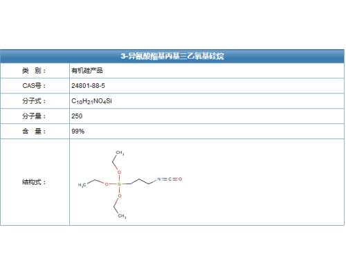 3-异氰酸酯基丙基三乙氧基硅烷