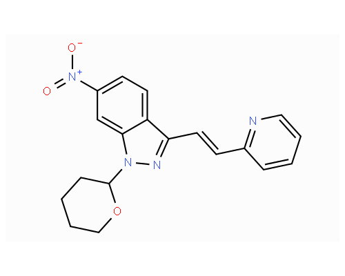 (E)-6-硝基-3-[2-(吡啶-2-基)乙烯基]-1-(四氢-2H-吡喃-2-基)-1H-吲唑