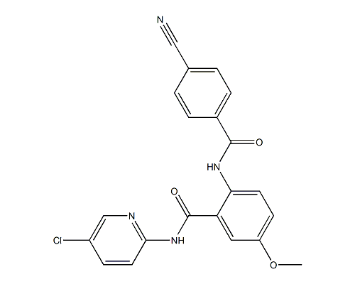 N-(5-氯-2-吡啶基)-2-[(4-氰基苯甲酰基)氨基]-5-甲氧基苯甲酰胺