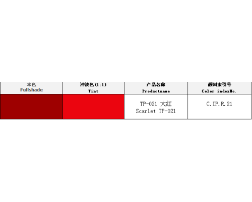 通用油性大红色浆